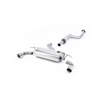 Ford Focus MK2 ST 225 - Resonated (Quieter) Cat-Back Exhaust System with 100mm Jet Polished Trims