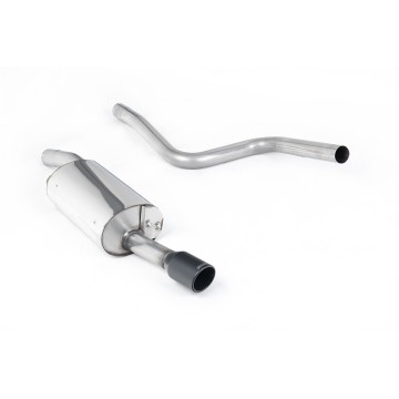 Ford Fiesta MK6 ST 150 - Non-Resonated (Louder) Cat-Back Exhaust System with Ceramic Coated Satin Black Trim