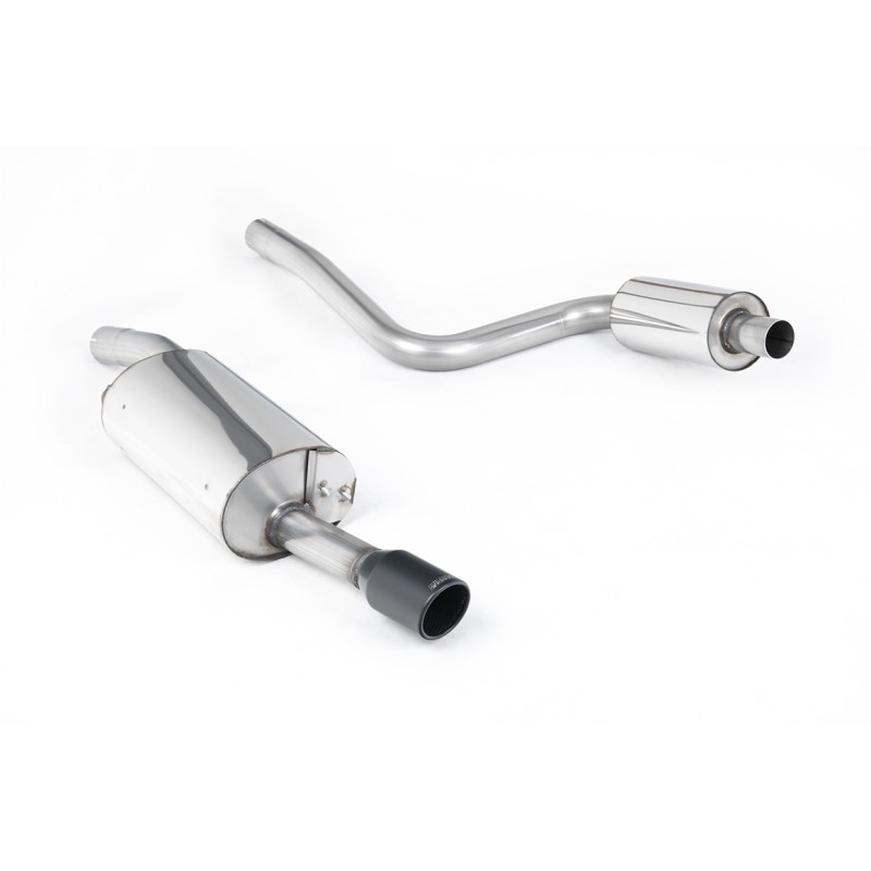 Ford Fiesta MK6 ST 150 - Resonated (Quieter) Cat-Back Exhaust System with Ceramic Coated Satin Black Trim