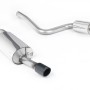 Ford Fiesta MK6 ST 150 - Resonated (Quieter) Cat-Back Exhaust System with Ceramic Coated Satin Black Trim