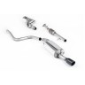 Ford Fiesta MK6 ST 150 - Full Non-Resonated (Louder) Exhaust System with Hi-Flow Sports Catalyst & Ceramic Coated Satin Black Trim