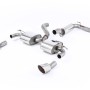 Ford Focus MK2 RS - Resonated (Quieter) Cat-Back Exhaust System with Dual DTM Trims