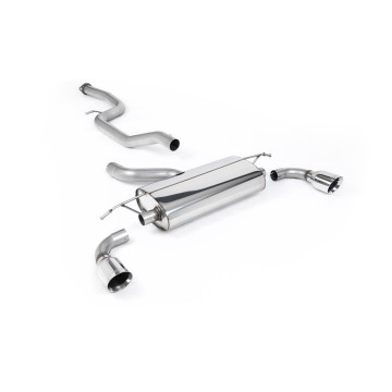 Ford Focus MK2 ST 225 - Non-Resonated (Louder) Cat-Back Exhaust System with 100mm GT-100 Polished Trims