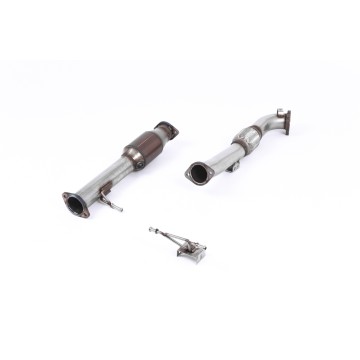 Ford Focus MK2 RS - Large Bore Downpipe with Hi-Flow Sports Catalyst (For Milltek Cat-Back)