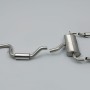 Ford Focus MK2 RS - Resonated (Quieter) Cat-Back Exhaust System with Dual DTM Trims
