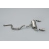 Ford Focus MK2 RS - Resonated (Quieter) Cat-Back Exhaust System with Dual DTM Trims