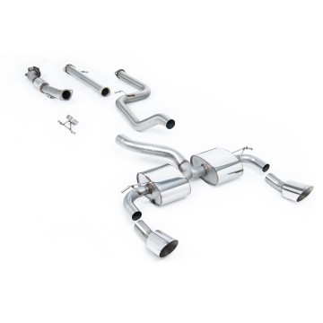 Ford Focus MK2 RS - Non-Resonated Turbo-Back Exhaust System with Catalyst Delete