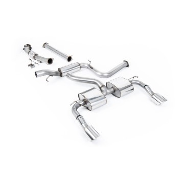 Ford Focus MK2 RS - Resonated Turbo-Back Exhaust System with Catalyst Delete