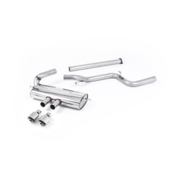 Ford Focus MK3 ST 5 door Hatchback - Non-Resonated (Louder) Cat-Back Exhaust System with Polished Tips