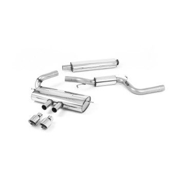 Ford Focus MK3 ST 5 door Hatchback - Resonated (Quieter) Cat-Back Exhaust System with Polished Tips