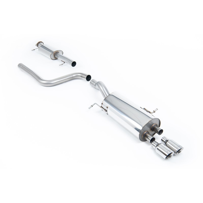 Ford Fiesta MK7/7.5 ST 1.6 - Resonated (Quieter) Cat-Back Exhaust System with Polished Tips