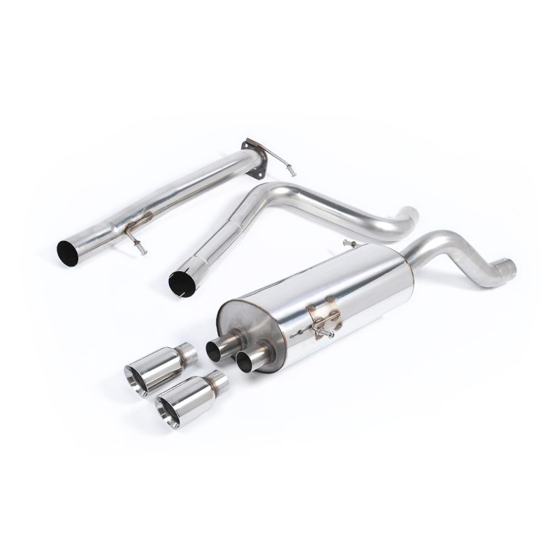 Ford Fiesta MK7/7.5 ST 1.6 - Non-Resonated (Louder) Cat-Back Race Exhaust System with Polished Tips