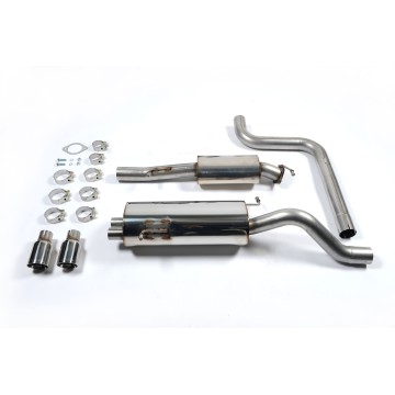 Ford Fiesta MK7/7.5 ST 1.6 - Resonated (Quieter) Cat-Back Race Exhaust System with Polished Tips