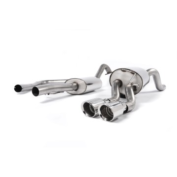 Ford Fiesta MK7/7.5 Ecoboost 1.0T - Resonated (Quieter) Cat-Back Exhaust System with Polished Tips