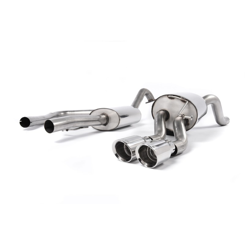 Ford Fiesta MK7/7.5 Ecoboost 1.0T - Resonated (Quieter) Cat-Back Exhaust System with Polished Tips