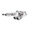 Ford Fiesta MK7/7.5 Ecoboost 1.0T - Resonated (Quieter) Cat-Back Exhaust System with Polished Tips