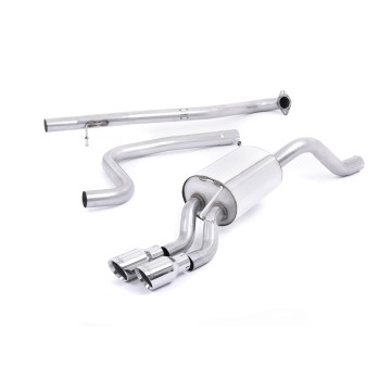 Ford Fiesta MK7/7.5 Ecoboost 1.0T - Non-Resonated (Louder) Cat-Back Exhaust System with Polished Tips