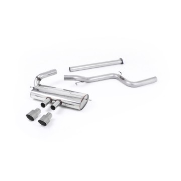 Ford Focus MK3 ST 5 door Hatchback - Non-Resonated (Louder) Cat-Back Exhaust System with Titanium Tips