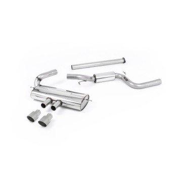 Ford Focus MK3 ST 5 door Hatchback - Part Resonated Cat-Back Exhaust System with Titanium Tips