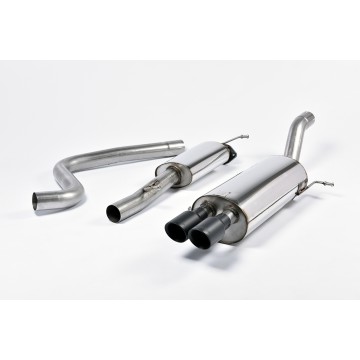 Ford Fiesta MK7/7.5 ST 1.6 - Resonated (Quieter) Cat-Back Race Exhaust System with Cerakote Black Tips