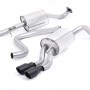Ford Fiesta MK7/7.5 Ecoboost 1.0T - Resonated (Quieter) Cat-Back Exhaust System with Cerakote Black Tips