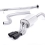 Ford Fiesta MK7/7.5 Ecoboost 1.0T - Non-Resonated (Louder) Cat-Back Exhaust System with Cerakote Black Tips