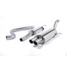 Ford Fiesta MK7/7.5 ST 1.6 - Resonated (Quieter) Cat-Back Race Exhaust System with Titanium Tips
