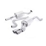 Ford Fiesta MK7/7.5 Ecoboost 1.0T - Resonated (Quieter) Cat-Back Exhaust System with Titanium Tips