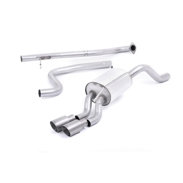 Ford Fiesta MK7/7.5 Ecoboost 1.0T - Non-Resonated (Louder) Cat-Back Exhaust System with Titanium Tips