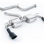 Ford Focus MK2 RS - Non-Resonated (Louder) Cat-Back Exhaust System with Cerakote Black Trims