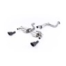 Ford Focus MK2 RS - Resonated (Quieter) Cat-Back Exhaust System with Cerakote Black Trims