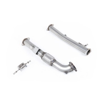 Ford Focus MK2 ST 225 - Large Bore Downpipe with Catalyst Delete (For Milltek 2.75