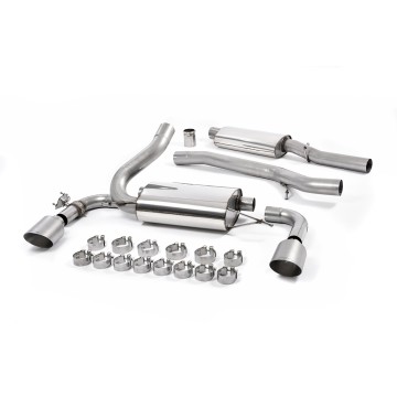 Ford Focus MK3 RS - Resonated (Quieter) Cat-Back Exhaust System with Titanium GT-115 Trims