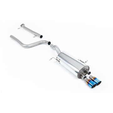 Ford Fiesta MK7/7.5 ST 1.6 - Non-Resonated (Louder) Cat-Back Exhaust System with Burnt Titanium Tips