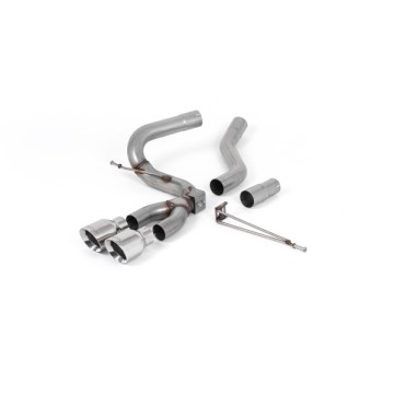 Ford Focus MK3 ST Diesel - Cat-Back Exhaust System with Polished GT-100 Trims