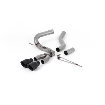 Ford Focus MK3 ST Diesel - Cat-Back Exhaust System with Cerakote Black GT-100 Trims