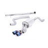 Ford Fiesta MK7/7.5 Ecoboost 1.0T - Non-Resonated (Louder) Cat-Back Exhaust System with Burnt Titanium Tips
