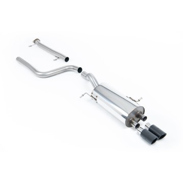 Ford Fiesta MK7/7.5 ST 1.6 - Non-Resonated (Louder) Cat-Back Exhaust System with Carbon Jet-80 Trims