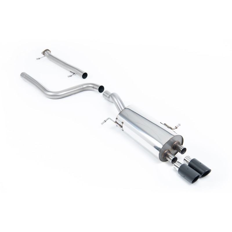 Ford Fiesta MK7/7.5 ST 1.6 - Non-Resonated (Louder) Cat-Back Exhaust System with Carbon Jet-80 Trims