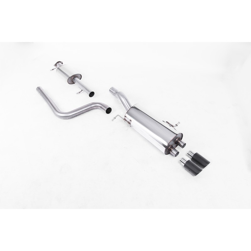 Ford Fiesta MK7/7.5 ST 1.6 - Resonated (Quieter) Cat-Back Race Exhaust System with Carbon Jet-80 Trims