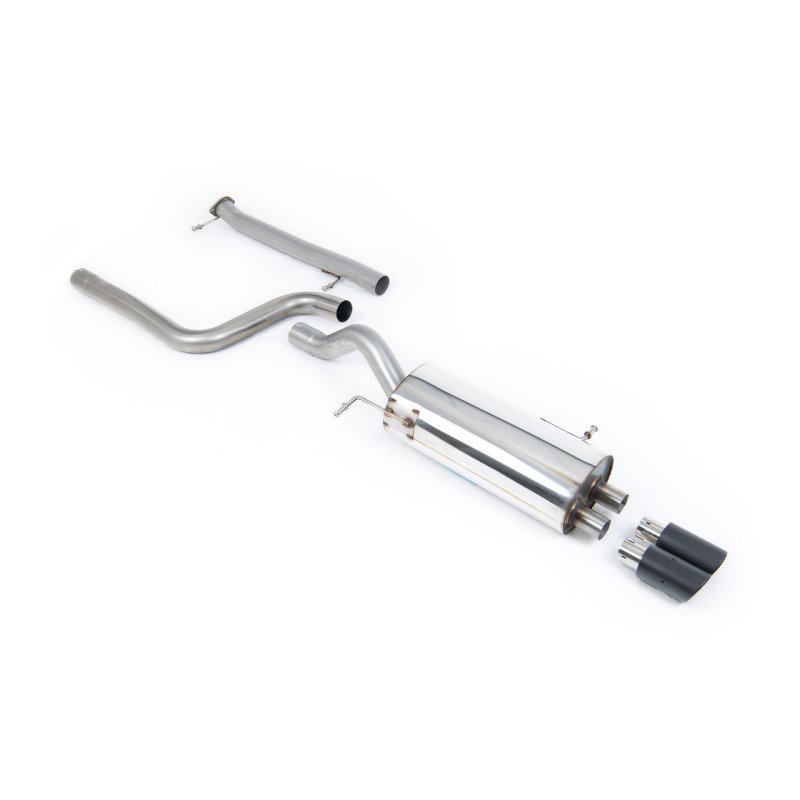 Ford Fiesta MK7/7.5 ST 1.6 - Non-Resonated (Louder) Cat-Back Race Exhaust System with Carbon Jet-80 Trims