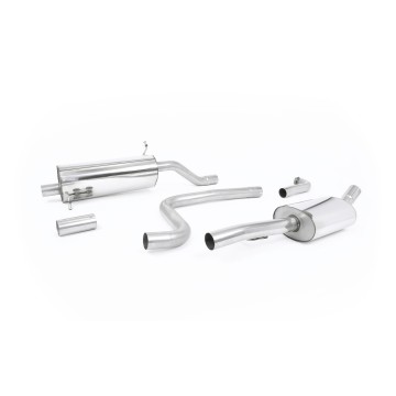 Ford Fiesta MK8 1.0T ST Line (Non GPF Models) - Resonated (Quieter) Cat-Back Exhaust System with GT-90 Titanium Trim