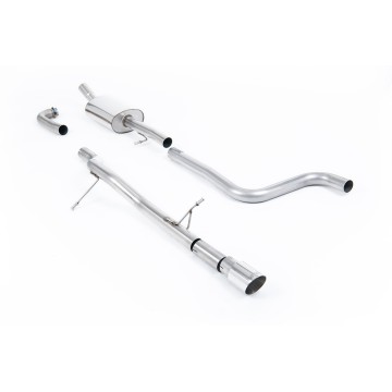 Ford Fiesta MK8 1.0T ST Line (Non GPF Models) - Non-Resonated (Louder) Cat-Back Exhaust System with GT-90 Polished Trim