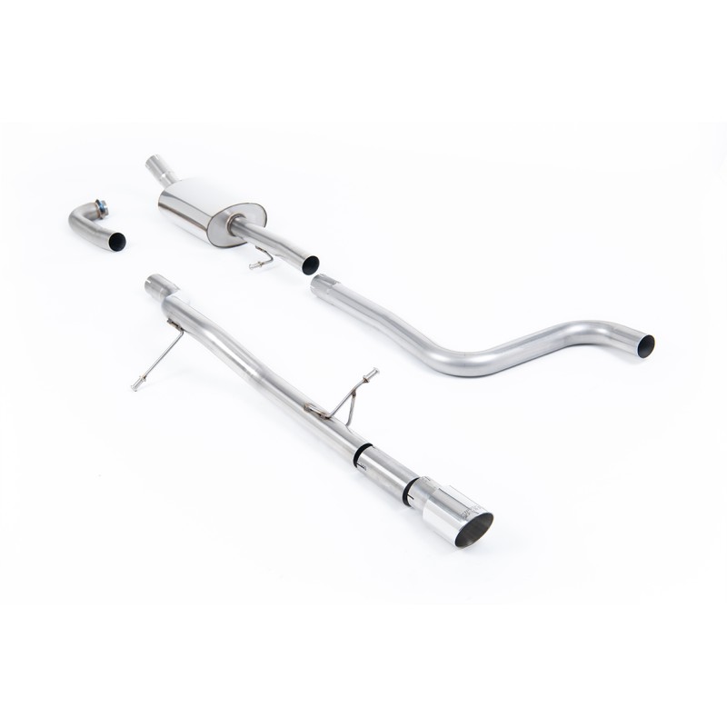 Ford Fiesta MK8 1.0T ST Line (Non GPF Models) - Non-Resonated (Louder) Cat-Back Exhaust System with GT-90 Polished Trim