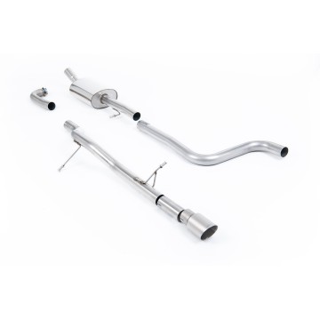 Ford Fiesta MK8 1.0T ST Line (Non GPF Models) - Non-Resonated (Louder) Cat-Back Exhaust System with GT-90 Titanium Trims