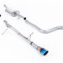 Ford Fiesta MK8 1.0T ST Line (Non GPF Models) - Non-Resonated (Louder) Cat-Back Exhaust System with GT-90 Burnt Titanium Trim