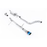 Ford Fiesta MK8 1.0T ST Line (Non GPF Models) - Non-Resonated (Louder) Cat-Back Exhaust System with GT-90 Burnt Titanium Trim