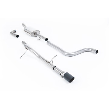 Ford Fiesta MK8 1.0T ST Line (Non GPF Models) - Non-Resonated (Louder) Cat-Back Exhaust System with Jet-90 Carbon Trim