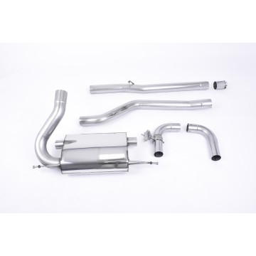 Ford Focus MK3 RS - Non-Resonated (Louder) Cat-Back Exhaust System with Carbon Jet-115 Trims