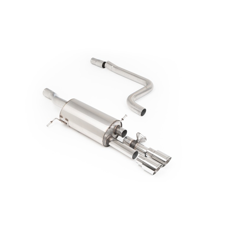 Ford Fiesta MK8 ST 1.5 (Pre Sept 2020) - Resonated GPF/OPF Back Exhaust System with Polished GT-90 Trims